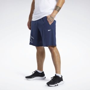 Spodenki Męskie Reebok United by Fitness Epic Granatowe PL 64OMXBP